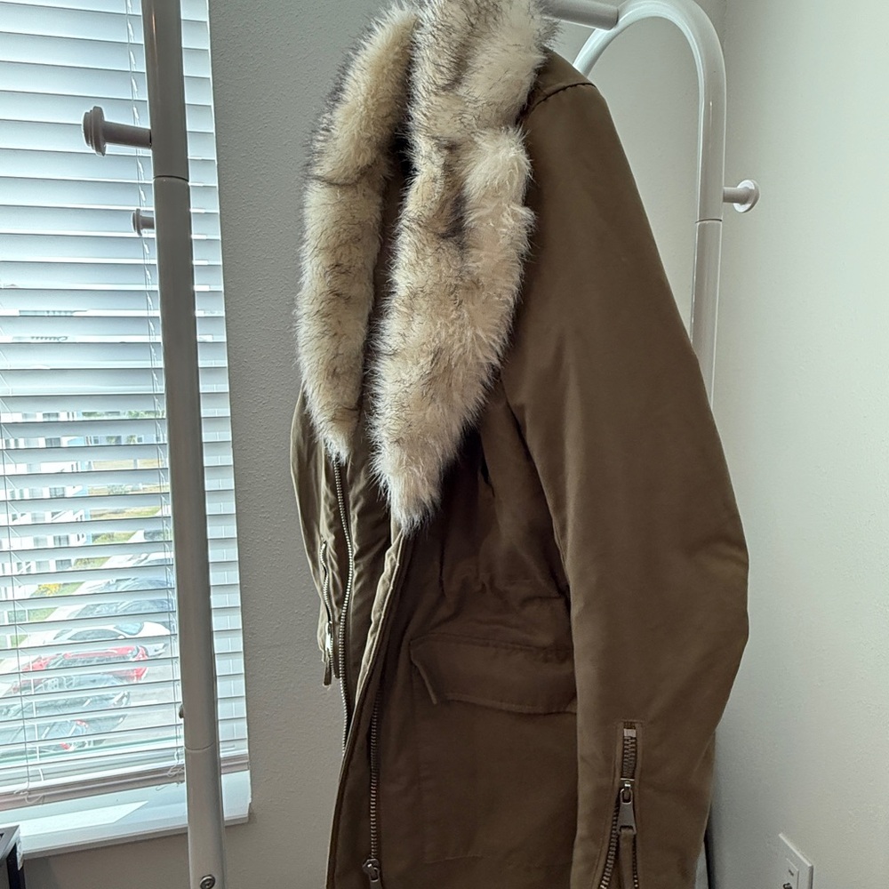 H&M Khaki Quilted Jacket